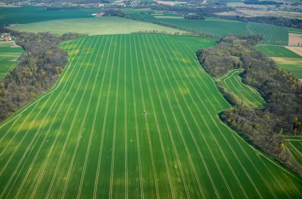 Vista aérea do tractor — Fotografia de Stock