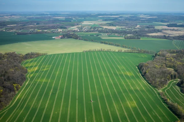 Vista aerea del trattore — Foto Stock