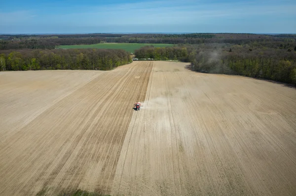 Aerial view of the field — Stock Photo, Image