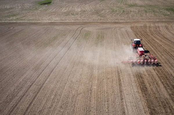 Aerial view of the field — Stock Photo, Image