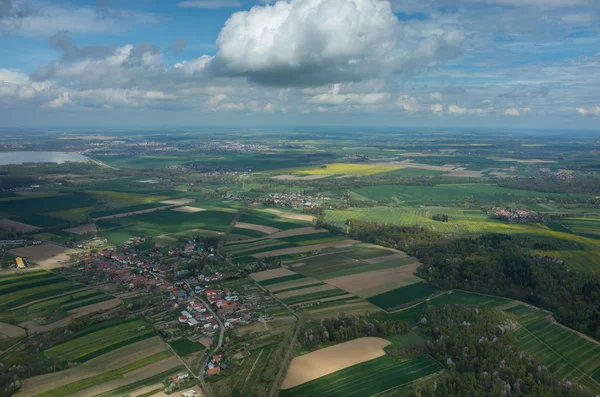 Widok na wioskę — Zdjęcie stockowe