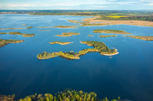 Aerial view on the lake — Stock Photo, Image