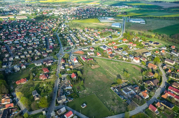 Vista aerea sulla città — Foto Stock