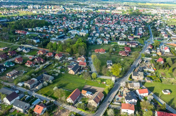 Vista aerea sulla città — Foto Stock