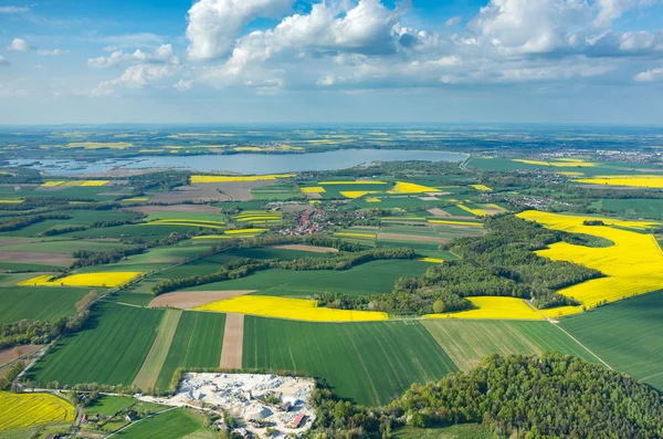 Vista aerea sulla città — Foto Stock