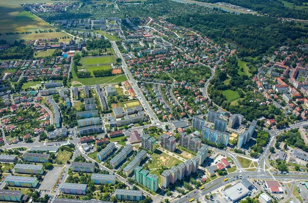 Vista aérea de la ciudad — Foto de Stock