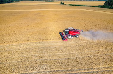 buğday alanında çalışan birleştirme