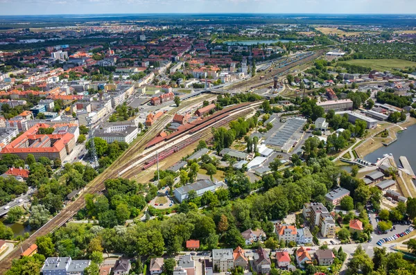 Vista aérea de Opole — Foto de Stock