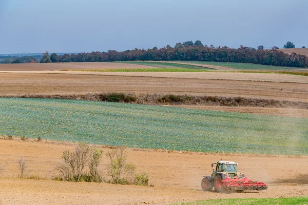 Autumn field works — Stock Photo, Image