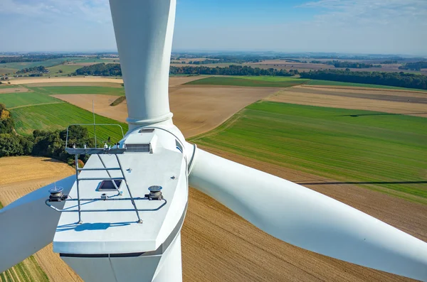 Vista aérea de los molinos de viento —  Fotos de Stock