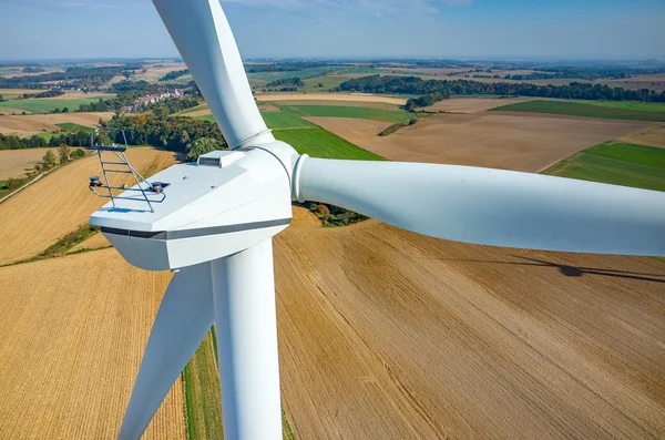 Flygfoto på väderkvarnar — Stockfoto