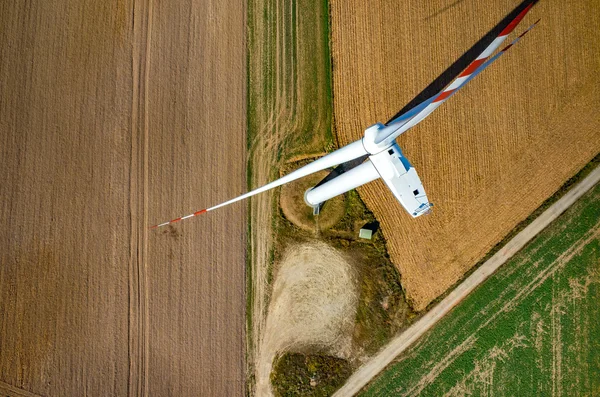 Vista aérea no moinho de vento — Fotografia de Stock