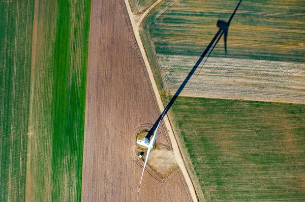 Luchtfoto op de windmolen — Stockfoto