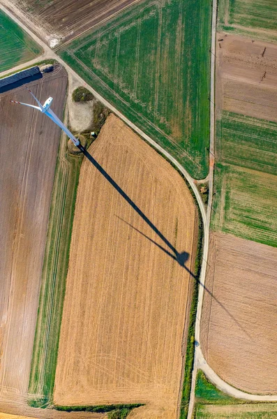 Aerial view on the windmill — Stock Photo, Image