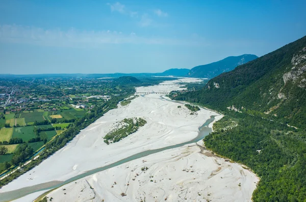 Fiume Tagliamento in Italia — Foto Stock