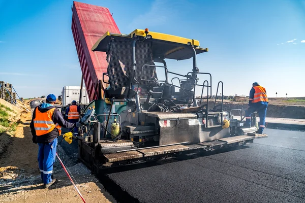 新道路施工 — 图库照片