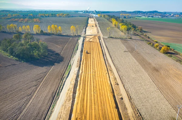 Weg in aanbouw — Stockfoto