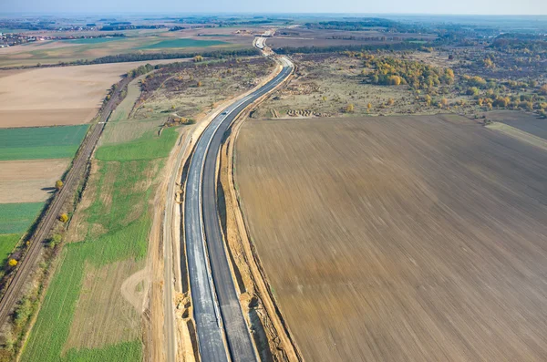 Weg in aanbouw — Stockfoto