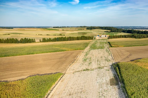 Weg in aanbouw — Stockfoto