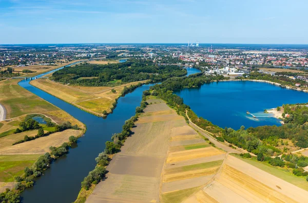 Veduta aerea di Opole — Foto Stock