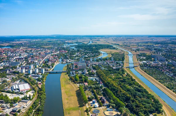 Vista aérea de Opole — Foto de Stock