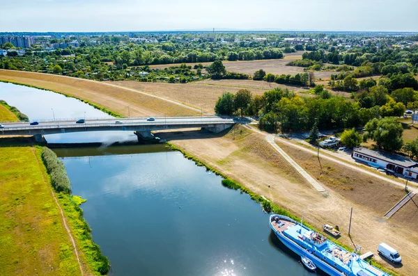 Luchtfoto van Opole — Stockfoto
