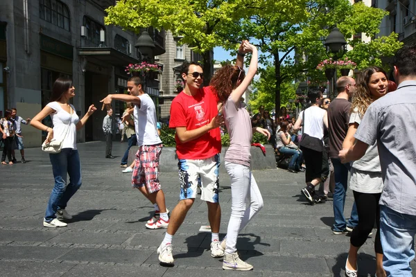 Danza en Belgrado — Foto de Stock