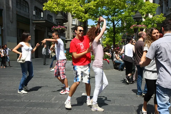 Danza en Belgrado Imágenes De Stock Sin Royalties Gratis
