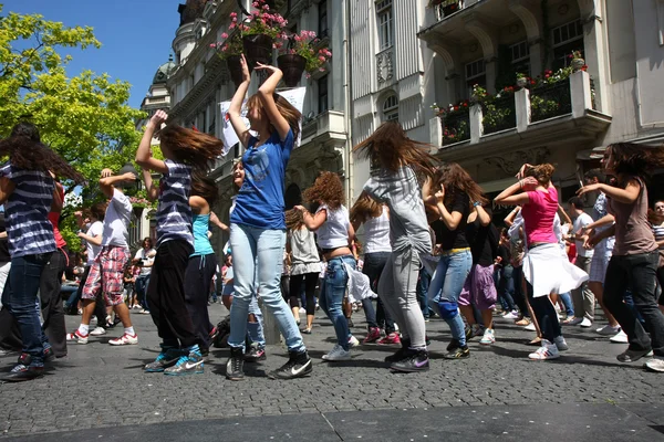 Dança em Belgrado — Fotografia de Stock