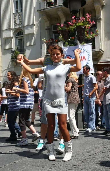 Danza en Belgrado — Foto de Stock