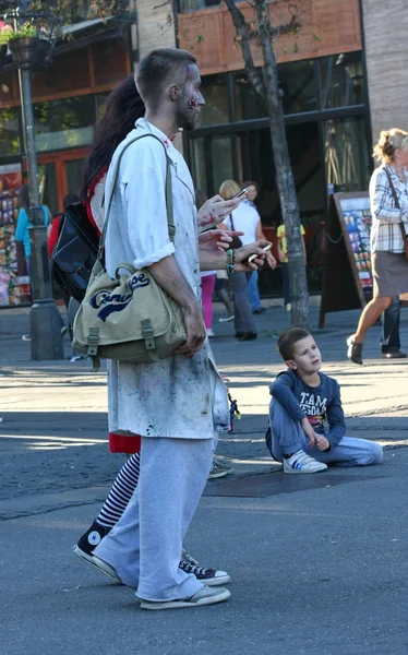 Camminata zombie di Belgrado — Foto Stock