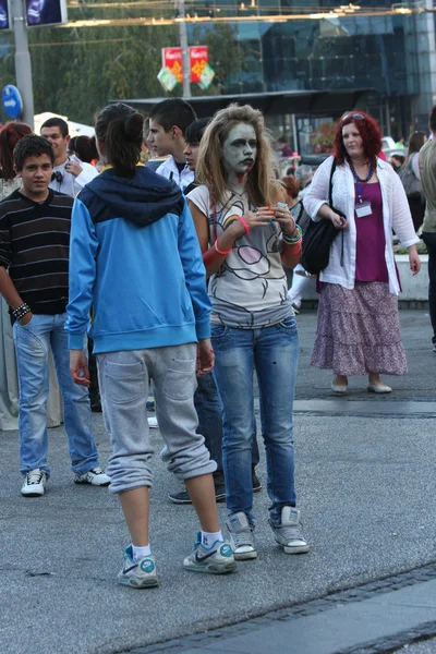Belgrado zombie lopen — Stockfoto