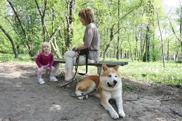 Enjoying in public park — Stock Photo, Image