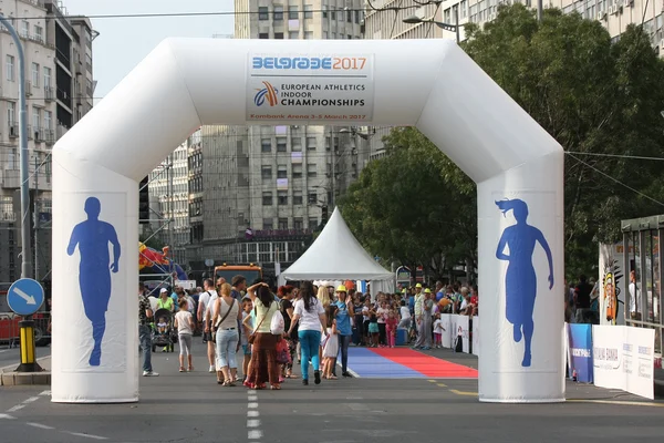 Promoción de atletismo en la calle —  Fotos de Stock