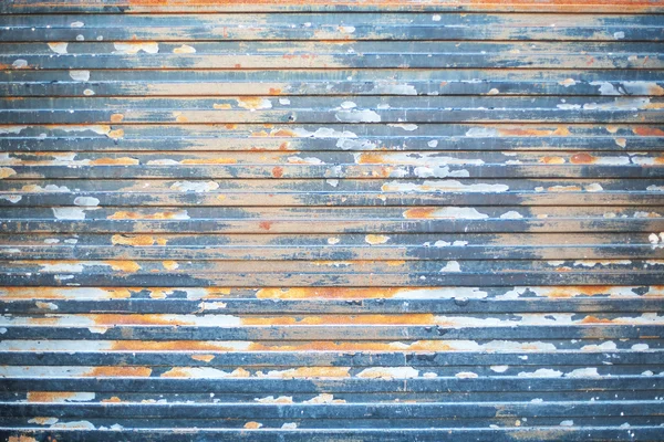 Blauwe Metalen Wand Verweerde Textuur Grunge Wallpaper — Stockfoto