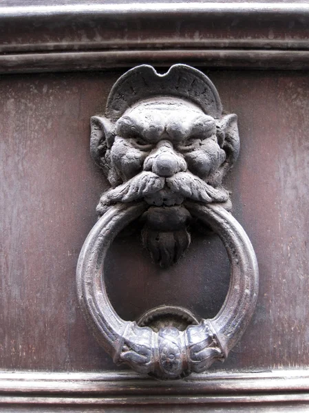 Close Shot Vintage Door Knocker Face — Stock Photo, Image