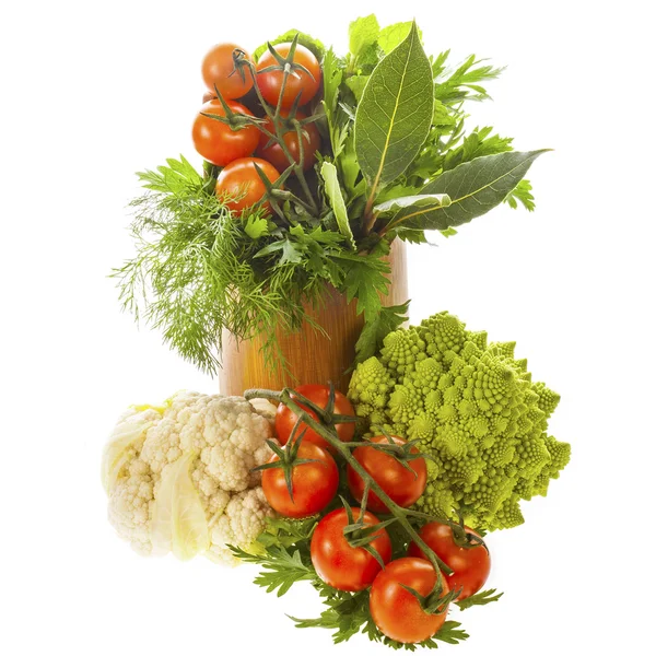 Świeże warzywa i zioła — Zdjęcie stockowe