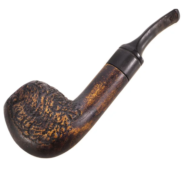 Old brown tobacco pipe — Stock Photo, Image