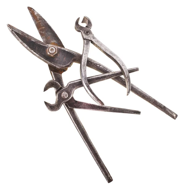 Set of old rusty tools — Stock Photo, Image