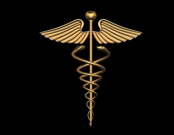 Medikal Caduceus işareti — Stok fotoğraf