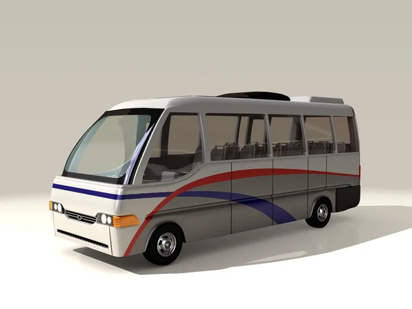 3D model autobusu — Zdjęcie stockowe