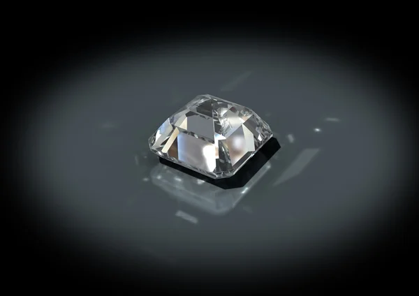 3D ювелірні вироби блискуче вирізаний діамант — стокове фото