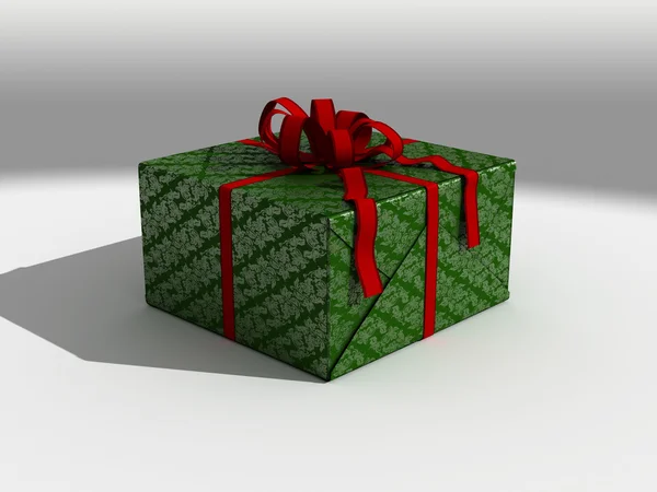 Present in colorful wrapping paper — Stock Photo, Image