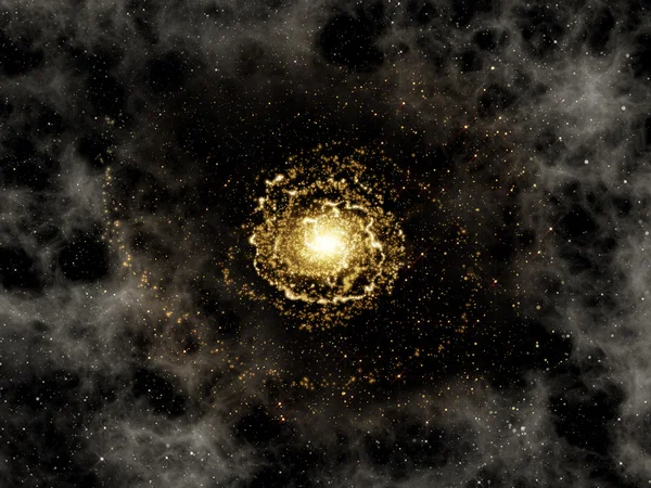 旋转的星系和星团 — 图库照片