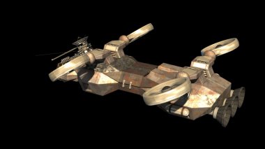 3D askeri uçak 