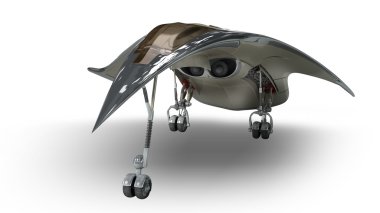 Futuristik askeri savaş uçağı