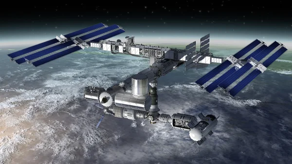 Internationaal ruimtestation — Stockfoto