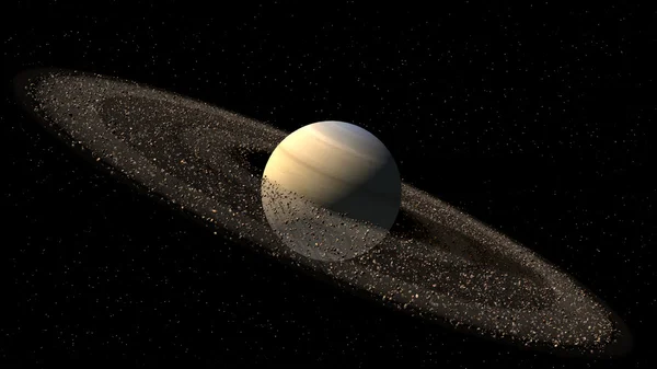 Saturn like planet — Stock Photo, Image