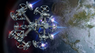 Uzay gemisi 3D çizimi