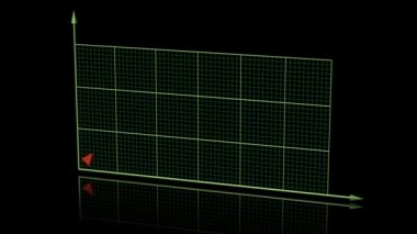 Kırmızı ok ile grafik grafik